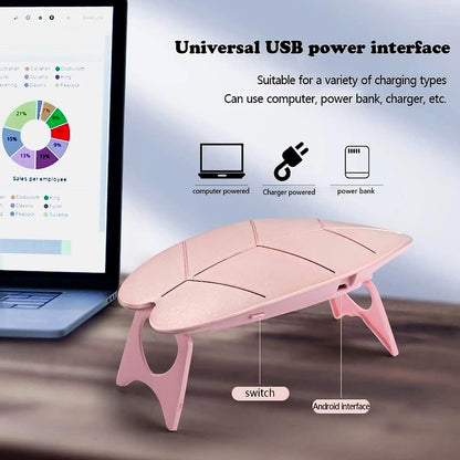 12914 Mini Nail Lamp 6w 6 Led Uv Nail Dryer With Usb Cable For Gel Nail Polish Nail Art Tools For Starters Home Diy Professionals Salon Manicure (1 Pc) - Zidbik