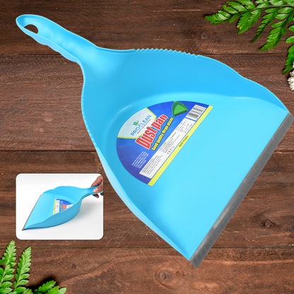 Heavy Plastic Dustpan With Handle (1 Pc) - Zidbik