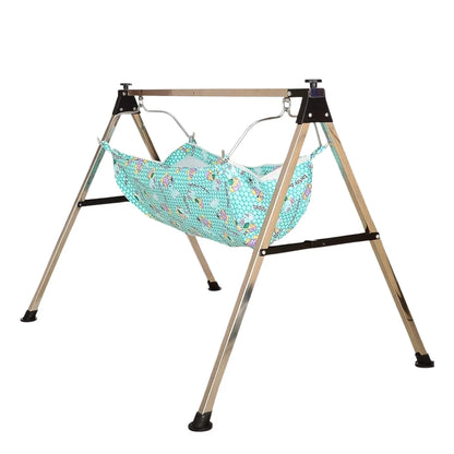 Baby Boys And Girls Portable Folding Swing Stainless Steel Stand (1 Pc) - Zidbik