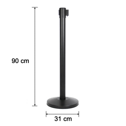 Heavy Duty Retractable Belt Crowd Control Pole With Sturdy Base 1 Pc - Zidbik