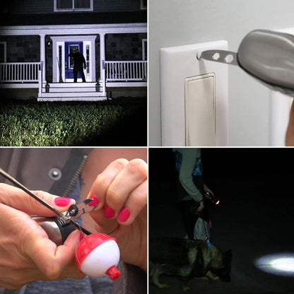 Battery Operated Multi Tool Led Flashlight All In One Tool Light (1 Pc Battery Not Included) - Zidbik