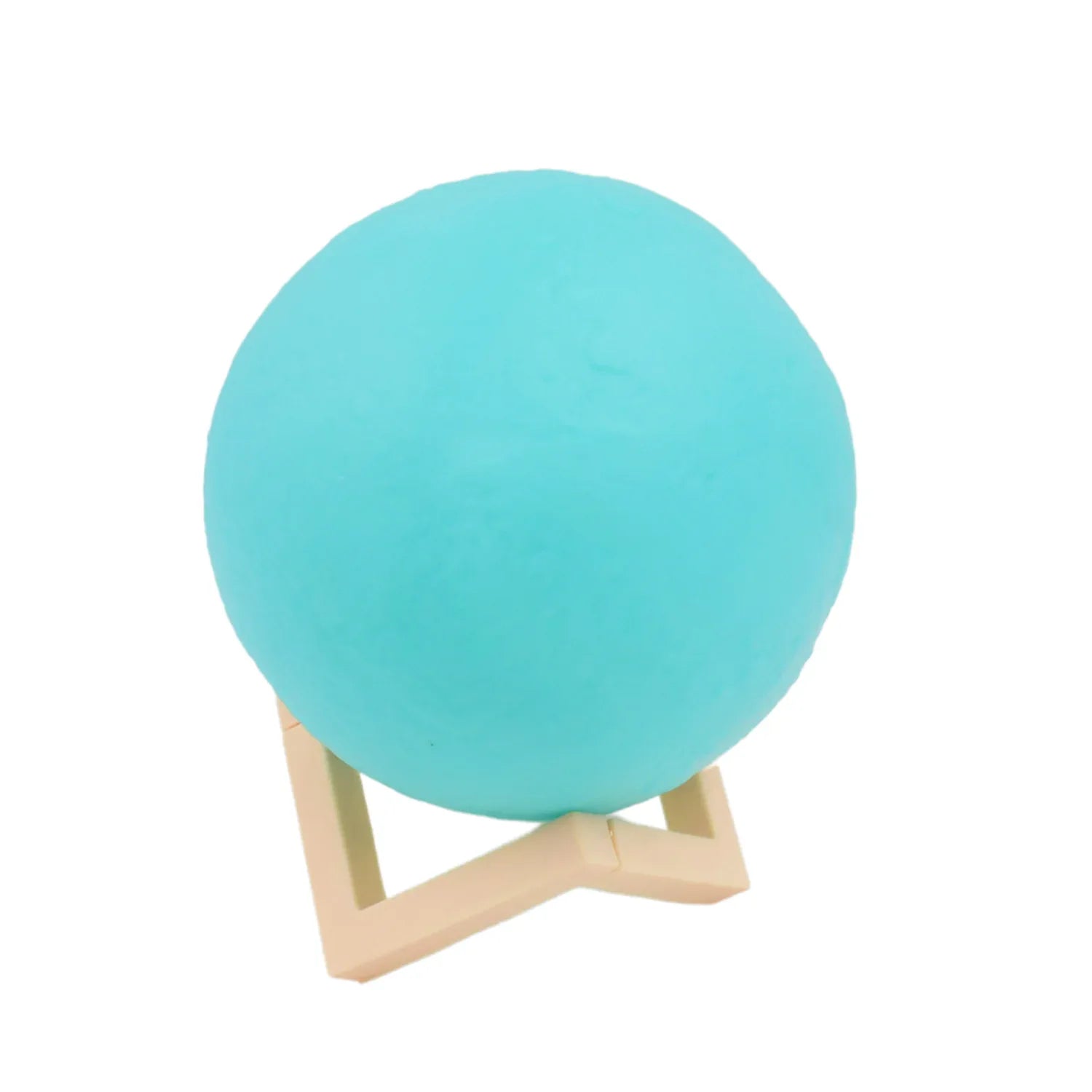 Moon Night Lamp Blue Color With Plastic Stand (15 X12 Cm 1 Pc) - Zidbik