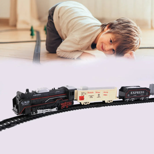 Toy Train Set For Kids Battery Operated Train With Track Set - Zidbik