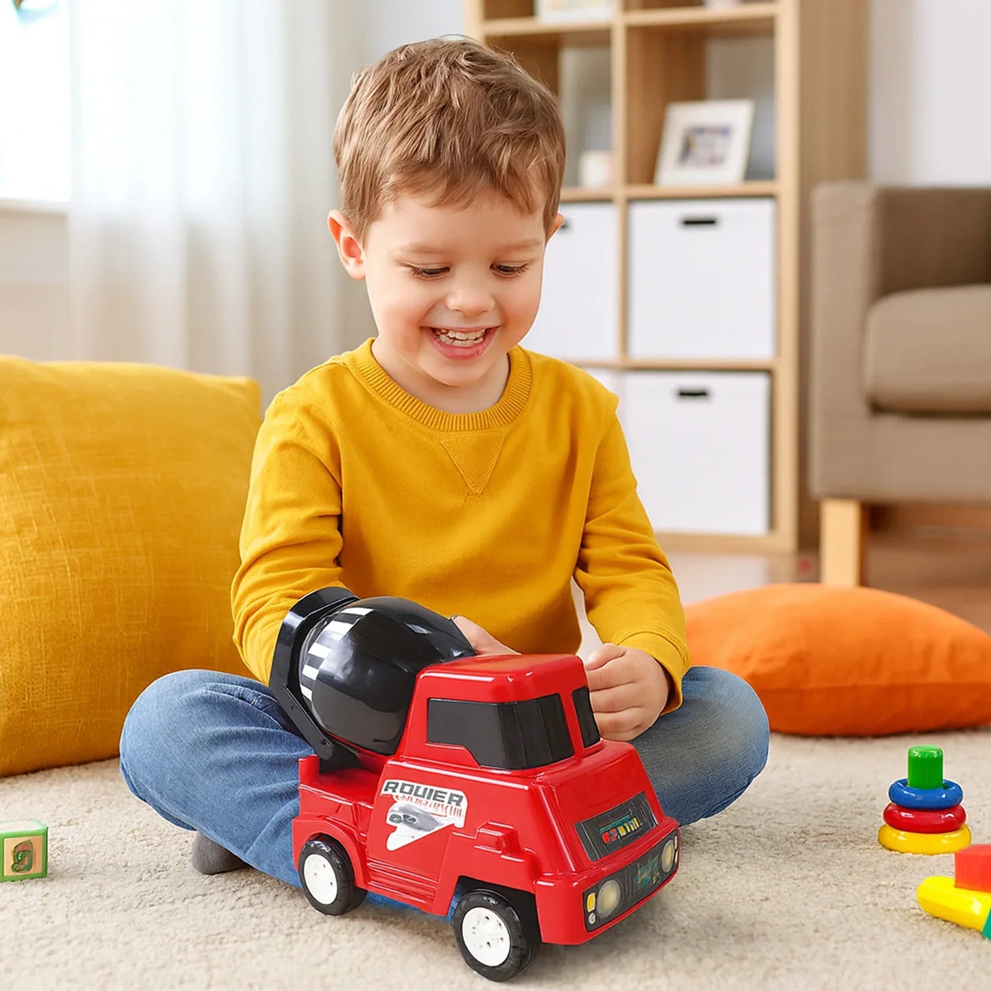 Funwoods Kids Power Cement Mixture Toy Truck - (1 Pc) - Zidbik