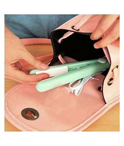 1215 Mini Portable Electronic Hair Straightener And Curler - Zidbik