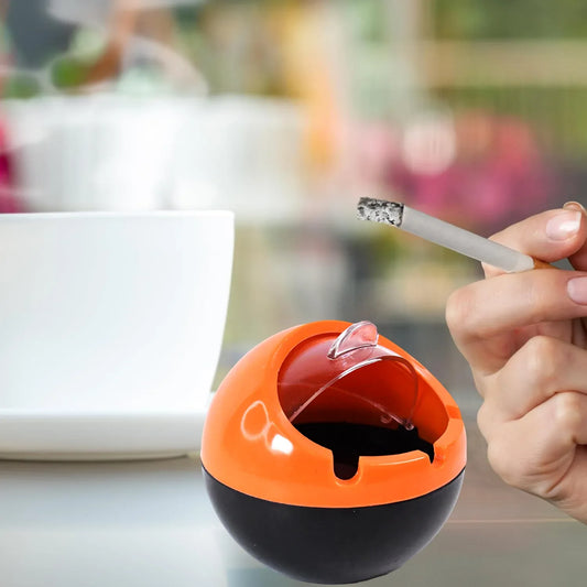 Ball Ashtray Pp Plastic Windproof With Lid Indoor Outdoor Patio Car Portable Ashtray - Zidbik