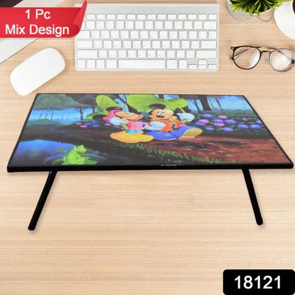 Multipurpose Portable Writing Homework Mix Cartoon Design Printed Table (1 Pc Mix Design 6141 Cm) - Zidbik
