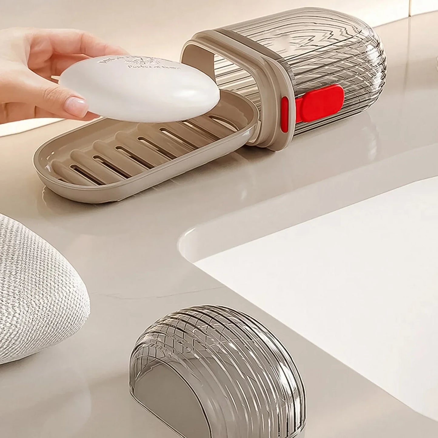 Soap Dishes Soap Box Travel (1 Pc) - Zidbik