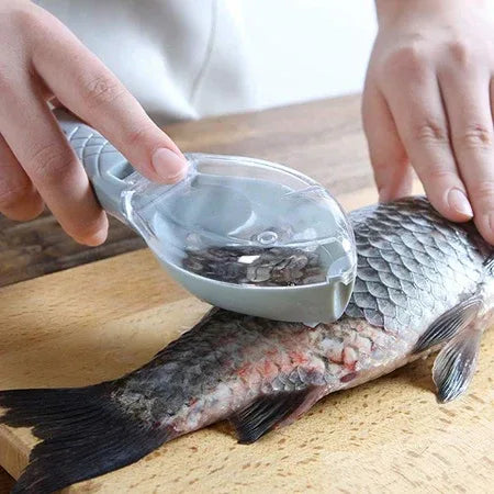 2195 Fish Scale Scraper Skin Peeler Fish Tools Kitchen Gadget - Zidbik