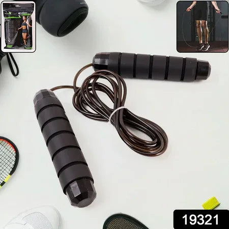 High-speed Skipping Rope With Foam Padded Handles (1 Pc) - Zidbik