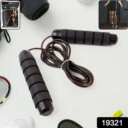 High-speed Skipping Rope With Foam Padded Handles (1 Pc) - Zidbik