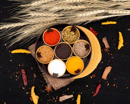 2509 Round Plastic Masala Spice Box - Zidbik