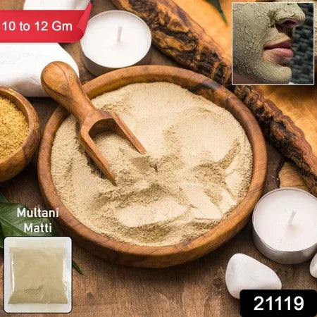 Natural Multani Mitti (Fullers Earth) Face Body Care Powder (10 To 12 Gm 1 Pkt) - Zidbik