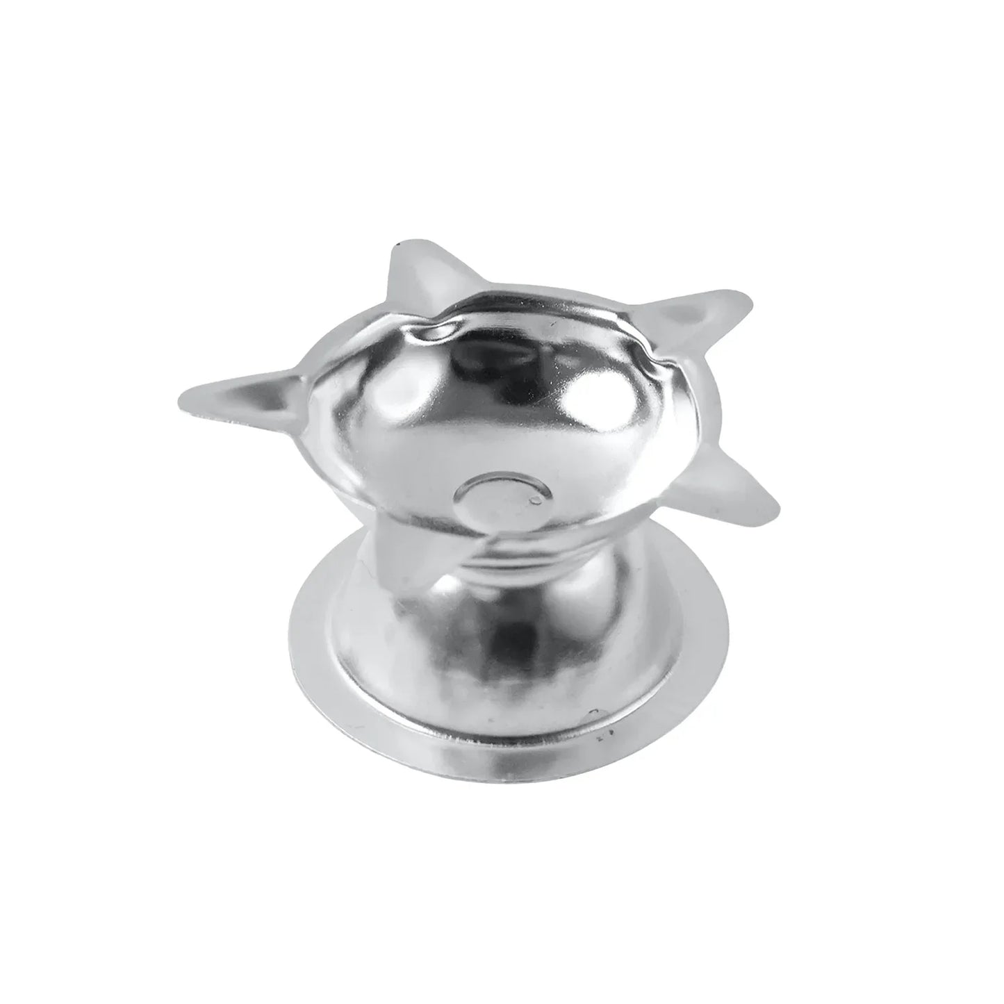 Stainless Steel Lotus Design Diya (1 Pc) - Zidbik