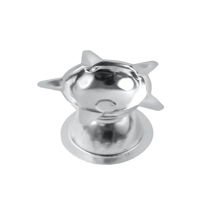 Stainless Steel Lotus Design Diya (1 Pc) - Zidbik