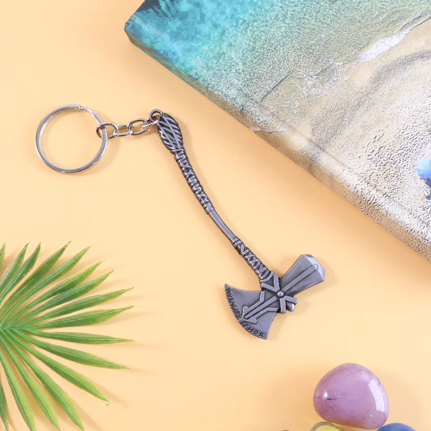 Premium Metal Axe Keychain (1 Pc) - Zidbik