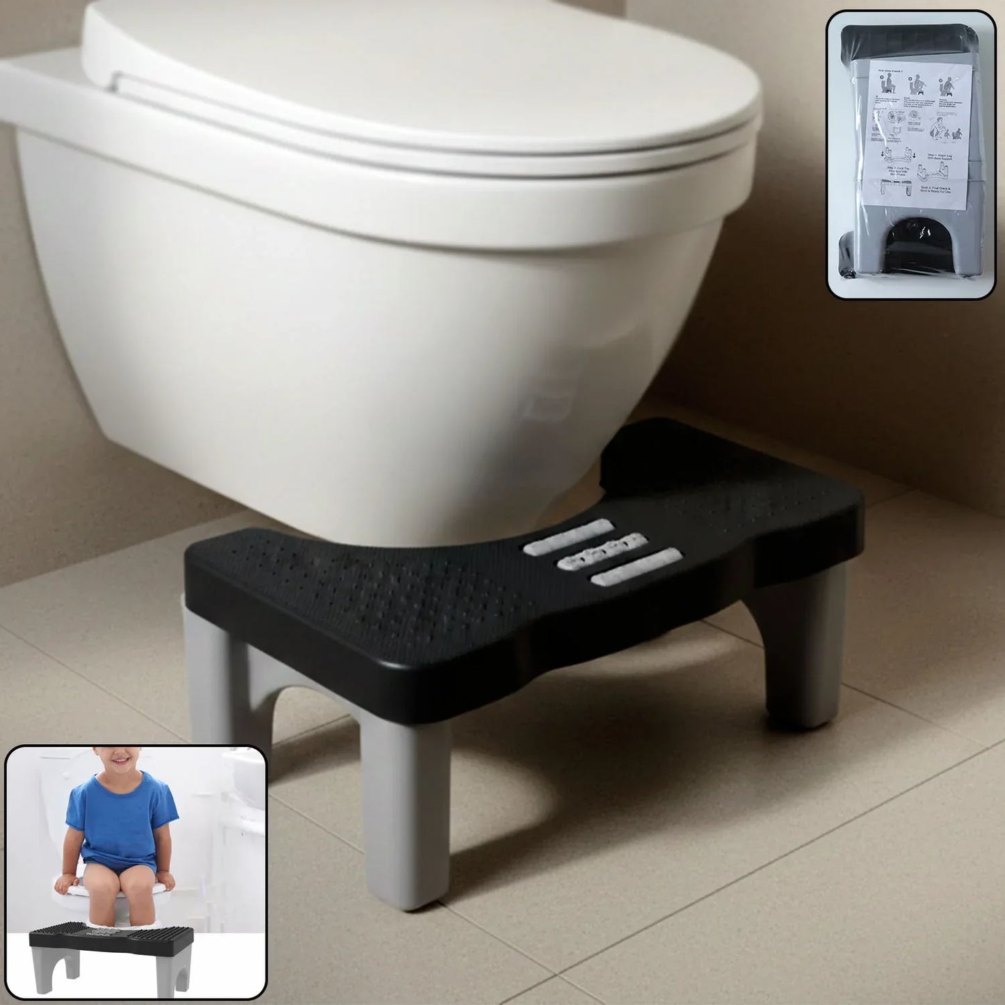 Portable Toilet Potty Stool (1 Pc) - Zidbik