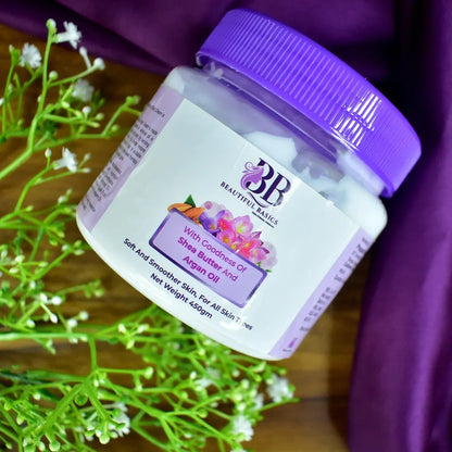 Beautiful Basics Shea Butter Argan Oil Body Cream 450g - Zidbik