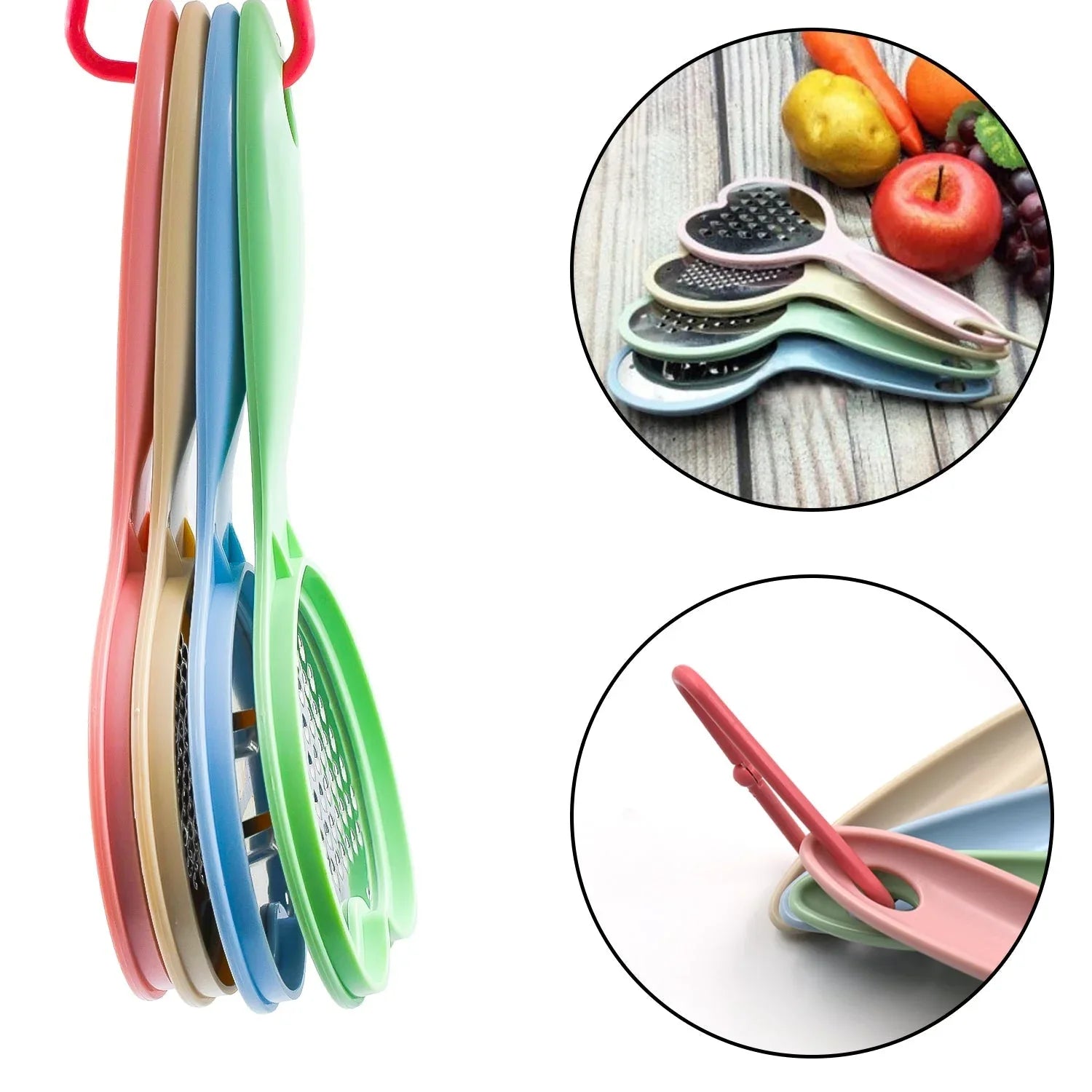 2965 Heart Grater Set And Heart Grater Slicer Used Widely For Grating And Slicing Of Fruits Vegetables Cheese Etc. Including All Kitchen Purposes. - Zidbik