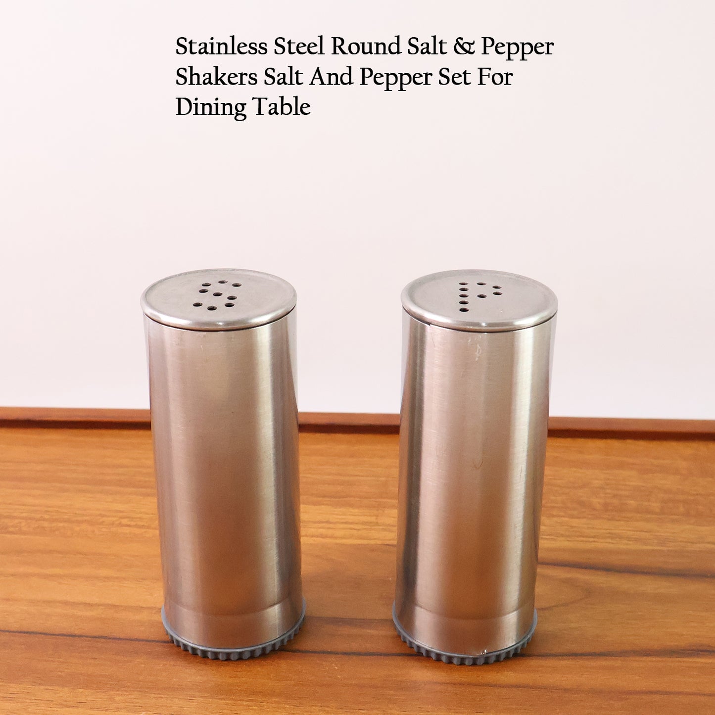 Stainless Steel Salt And Pepper Shaker Set (2 Pc) - Zidbik