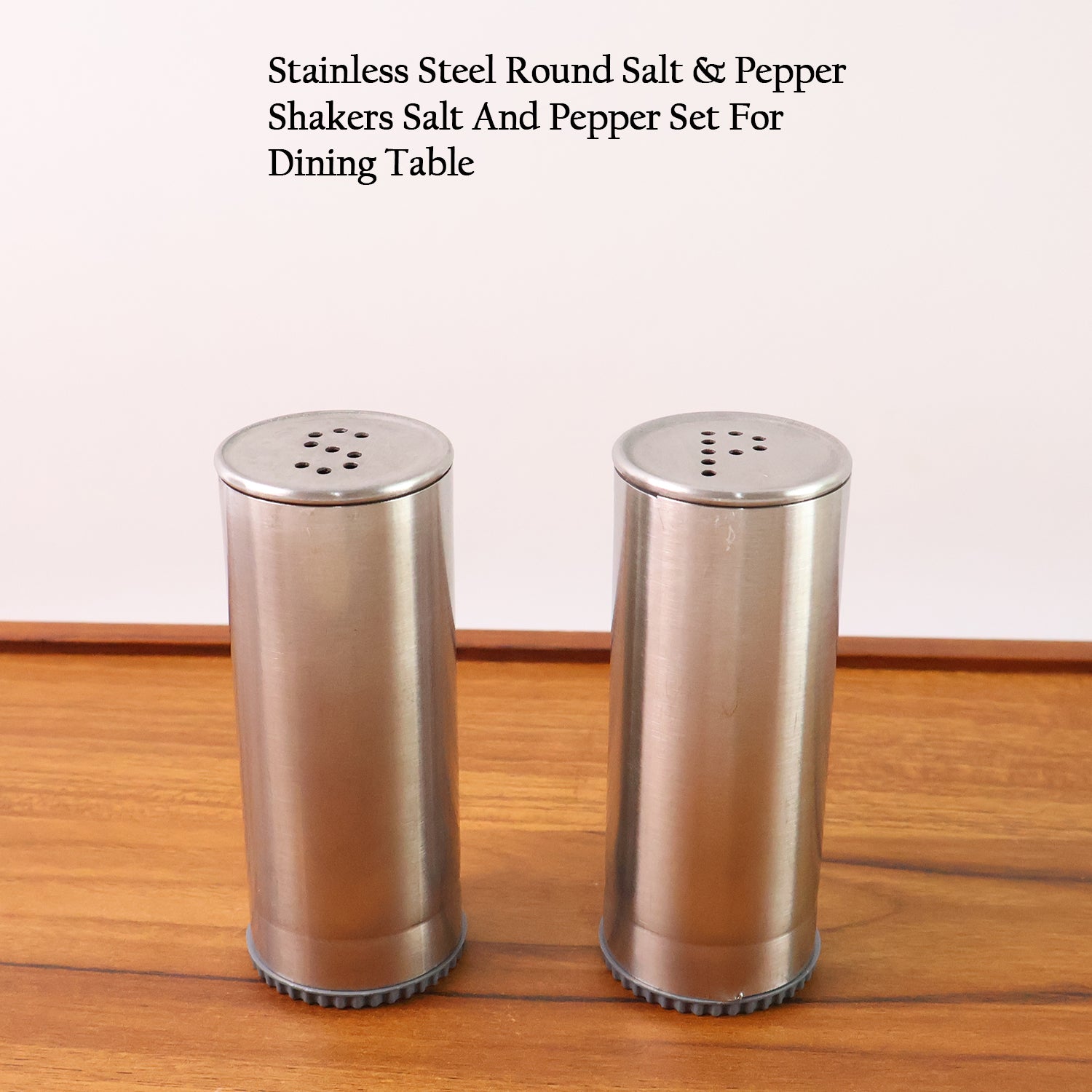 Stainless Steel Salt And Pepper Shaker Set (2 Pc) - Zidbik