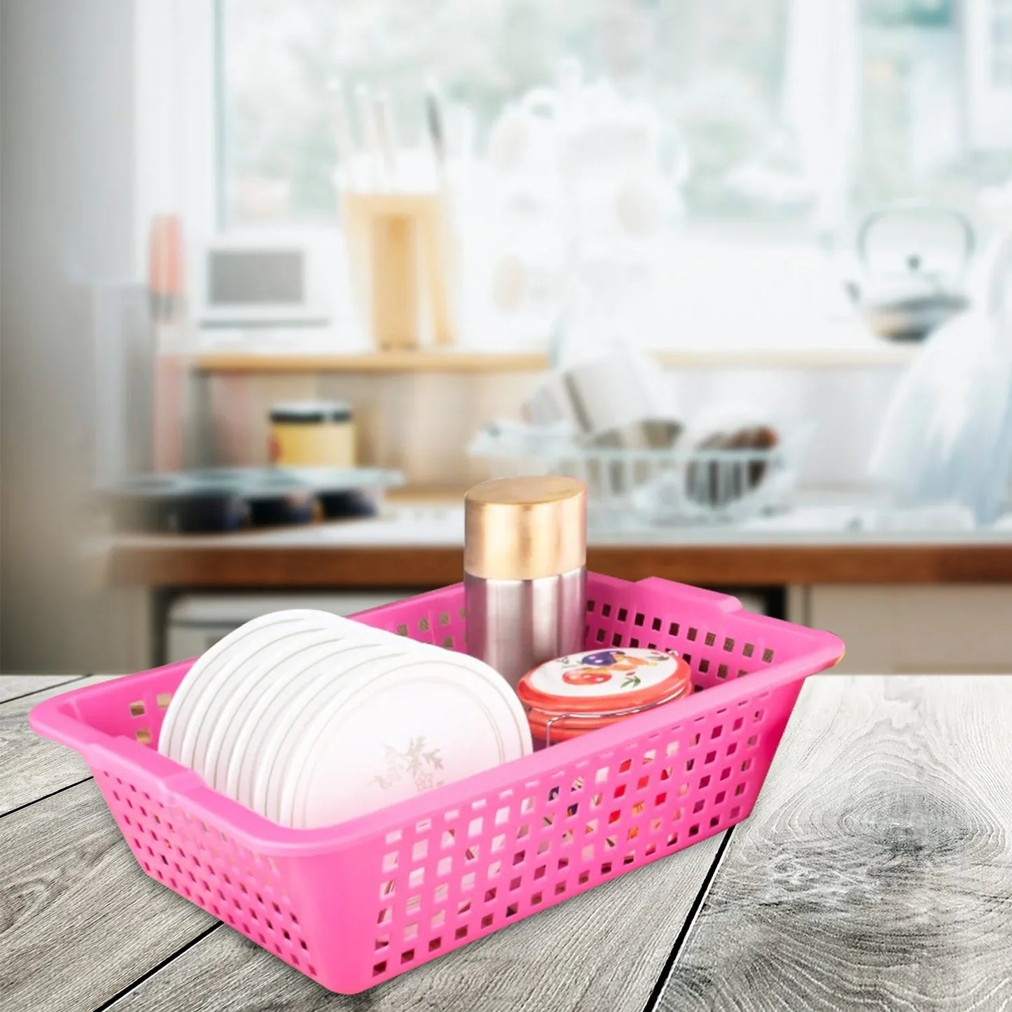 2482 Plastic Medium Size Cane Fruit Baskets - Zidbik