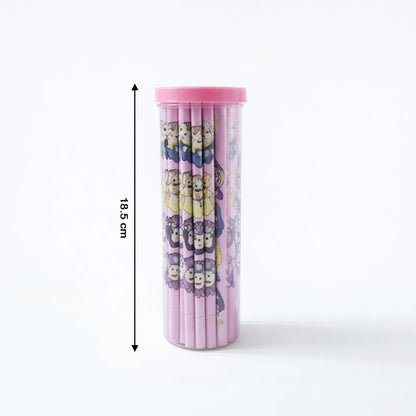 Cartoon Printed Wooden Pencil Set (50 Pc Pack) - Zidbik