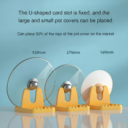 Multipurpose Kitchen Lid Spoon Holder Stand (1 Pc) - Zidbik