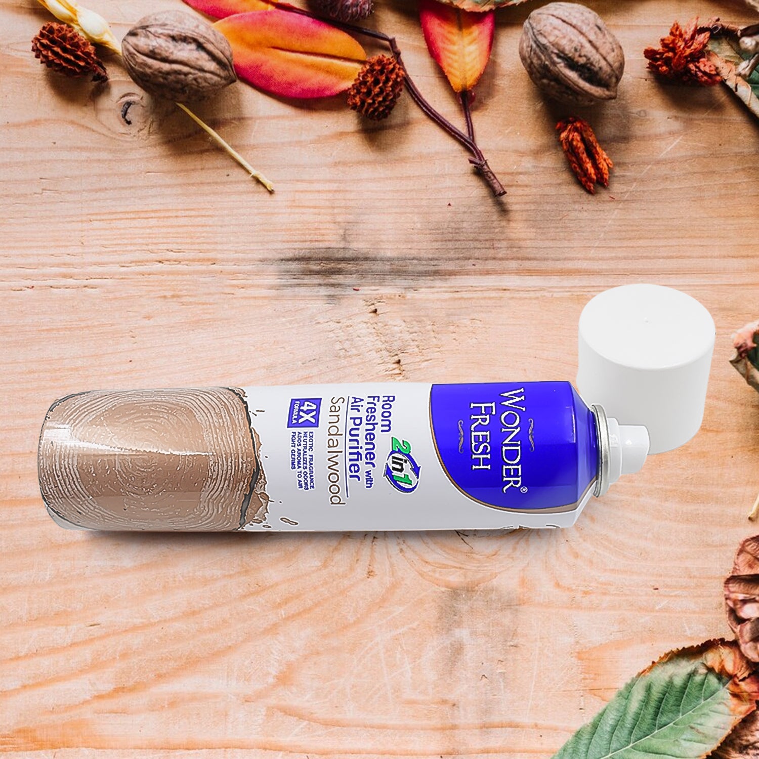 Fresh Air Freshener Spray Sandalwood Fragrance  Long Lasting Fragrance For Home  Office (Mix Fragrance   125 Gm) - Zidbik