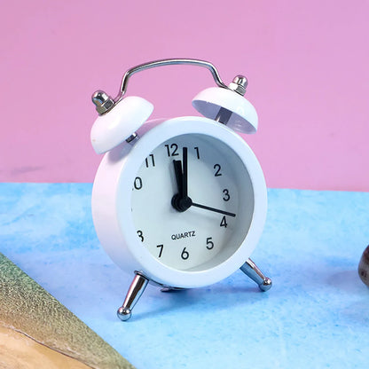 Small Twin-bell Analog Alarm Clock - (1 Pc) - Zidbik