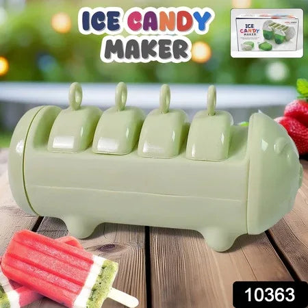 Plastic Ice Candy Maker 4 Compartment  Grid Kulfi Candy (1 Pc) - Zidbik