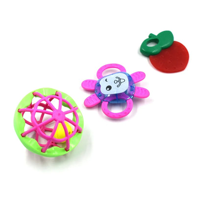1939 At39 3pc Rattles Baby Toy And Game For Kids And Babies For Playing And Enjoying Purposes. - Zidbik