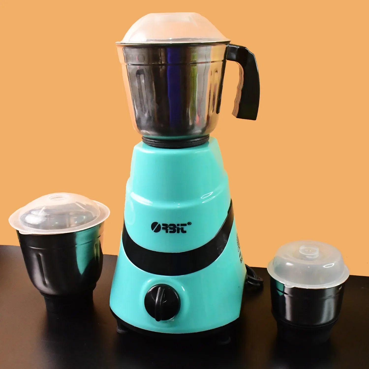 Orbit Mixer Grinder With 3 Stainless Steel Jars - 550w - Zidbik