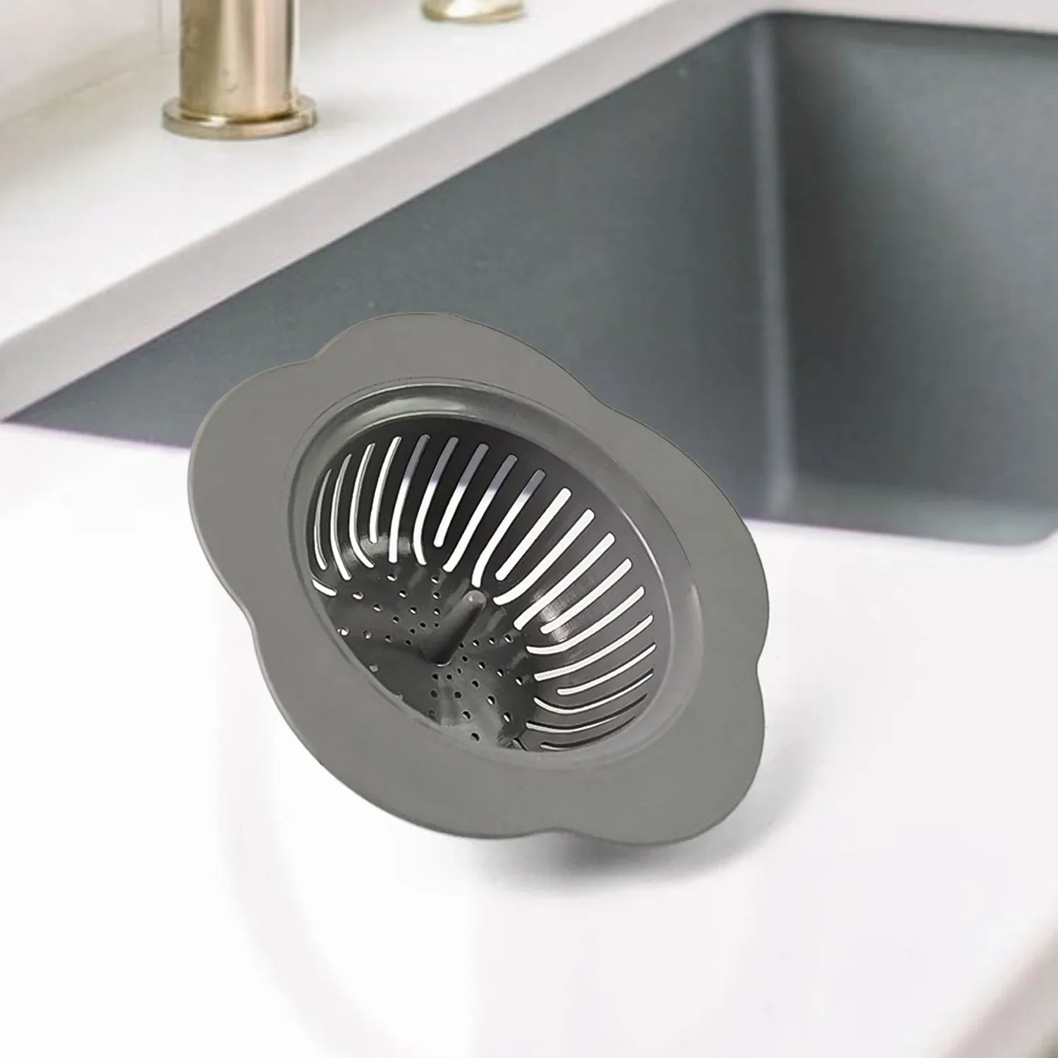 1 Pc Durable Plastic Sink Strainer (1 Pc) - Zidbik
