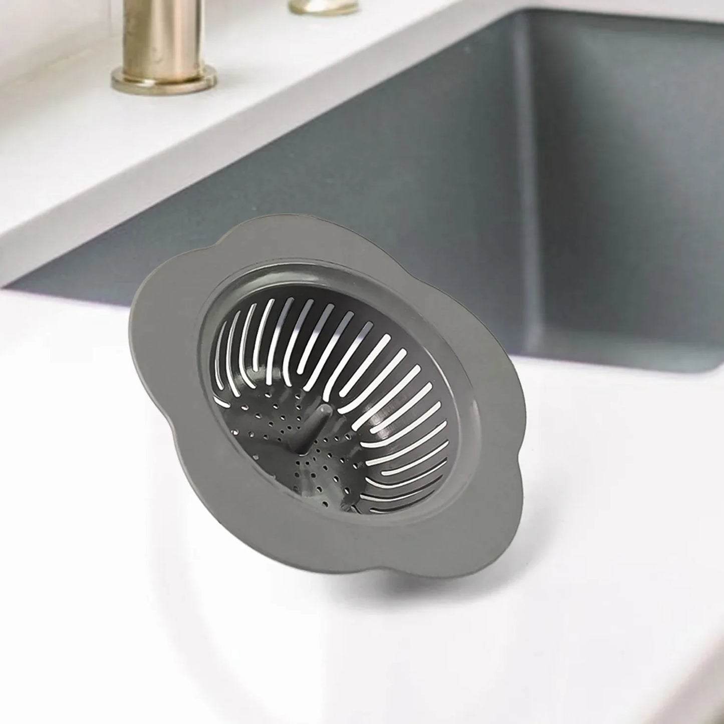 1 Pc Durable Plastic Sink Strainer (1 Pc) - Zidbik