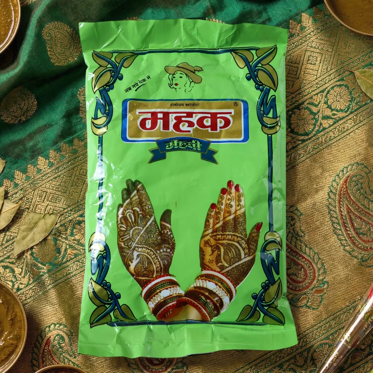 Traditional Herbal Mehndi Powder ( 80 Gram Pack) - Zidbik