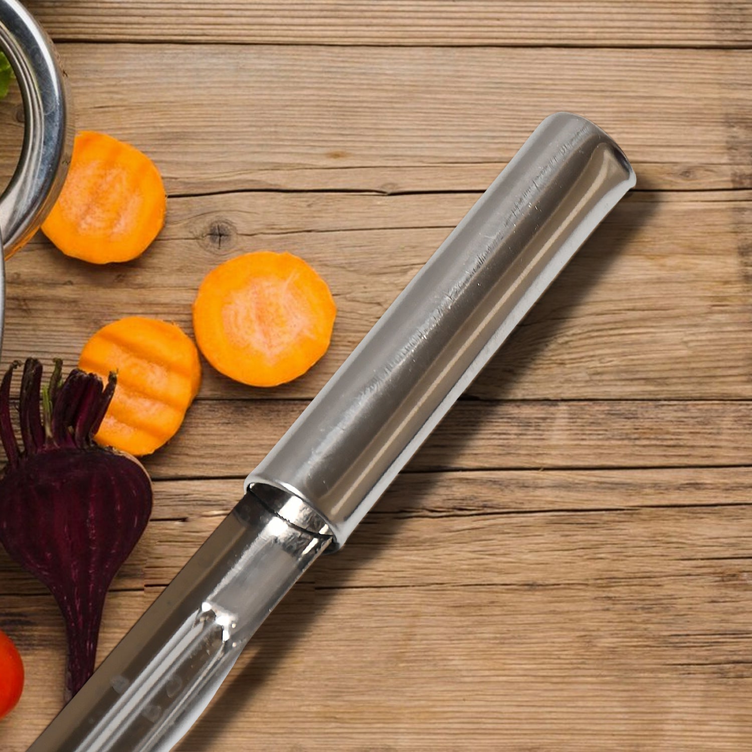 5639 Multi-purpose Stainless Steel Peeler With Handle For Vegetables Potato Peeler Carrot Grated Suitable For Peeling And Shredding Fruit And Vegetables Kitchen Accessories Piller (12 Pcs Set) - Zidbik