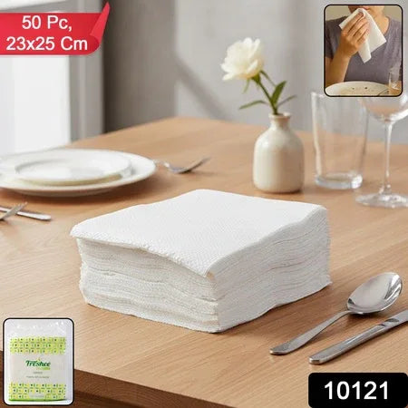 Freshee Premium Ultra-soft Disposable Paper Napkins 50 Pc (23 X 25 Cm) - Zidbik