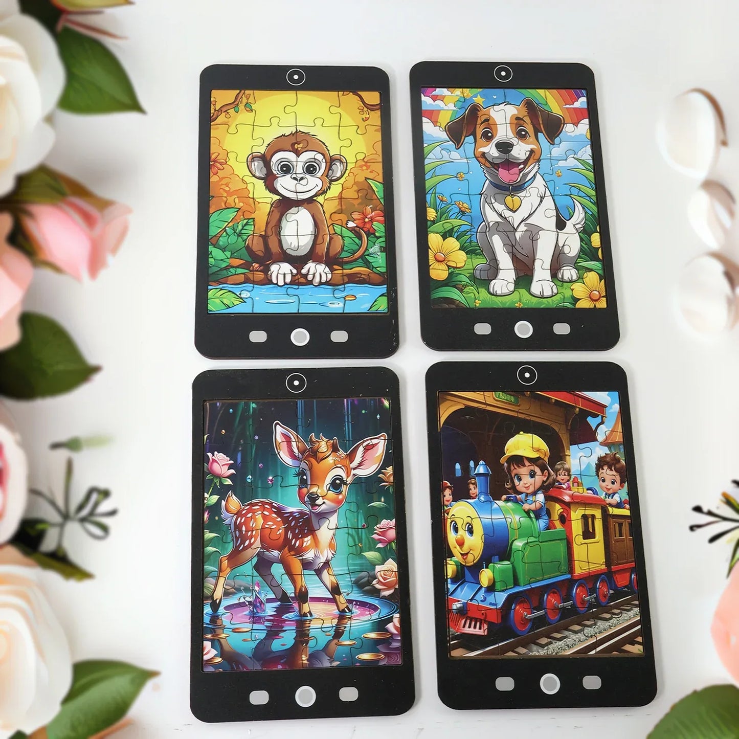 Kids Mini Cartoon Jigsaw Puzzle 1 Pc Mix Design - Zidbik