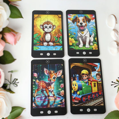 Kids Mini Cartoon Jigsaw Puzzle 1 Pc Mix Design - Zidbik