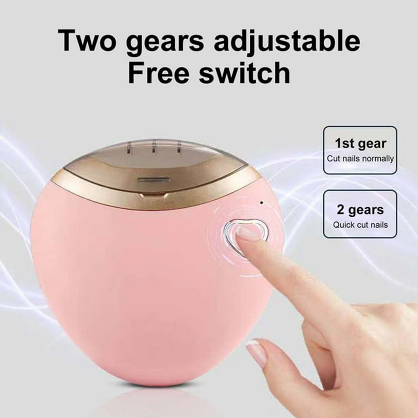 12584 Electric Manicure Automatic Nail Electric Nail Clippers Nail File Electric Nail Drill Electric Nail Cutter Cuticle Nail Grinder Safe Nail Clipper Baby Abs Pedicure Scissors - Zidbik