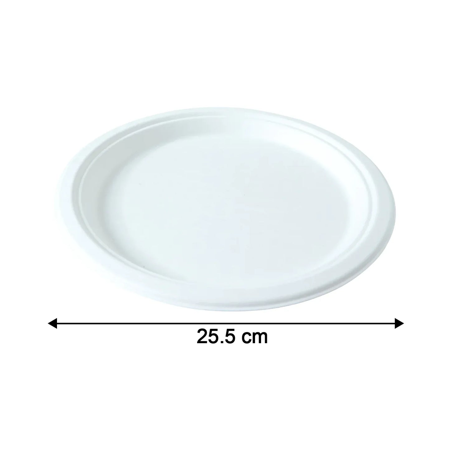 Vegnar Disposable Round Food Serving Plate (10 Pc) - Zidbik