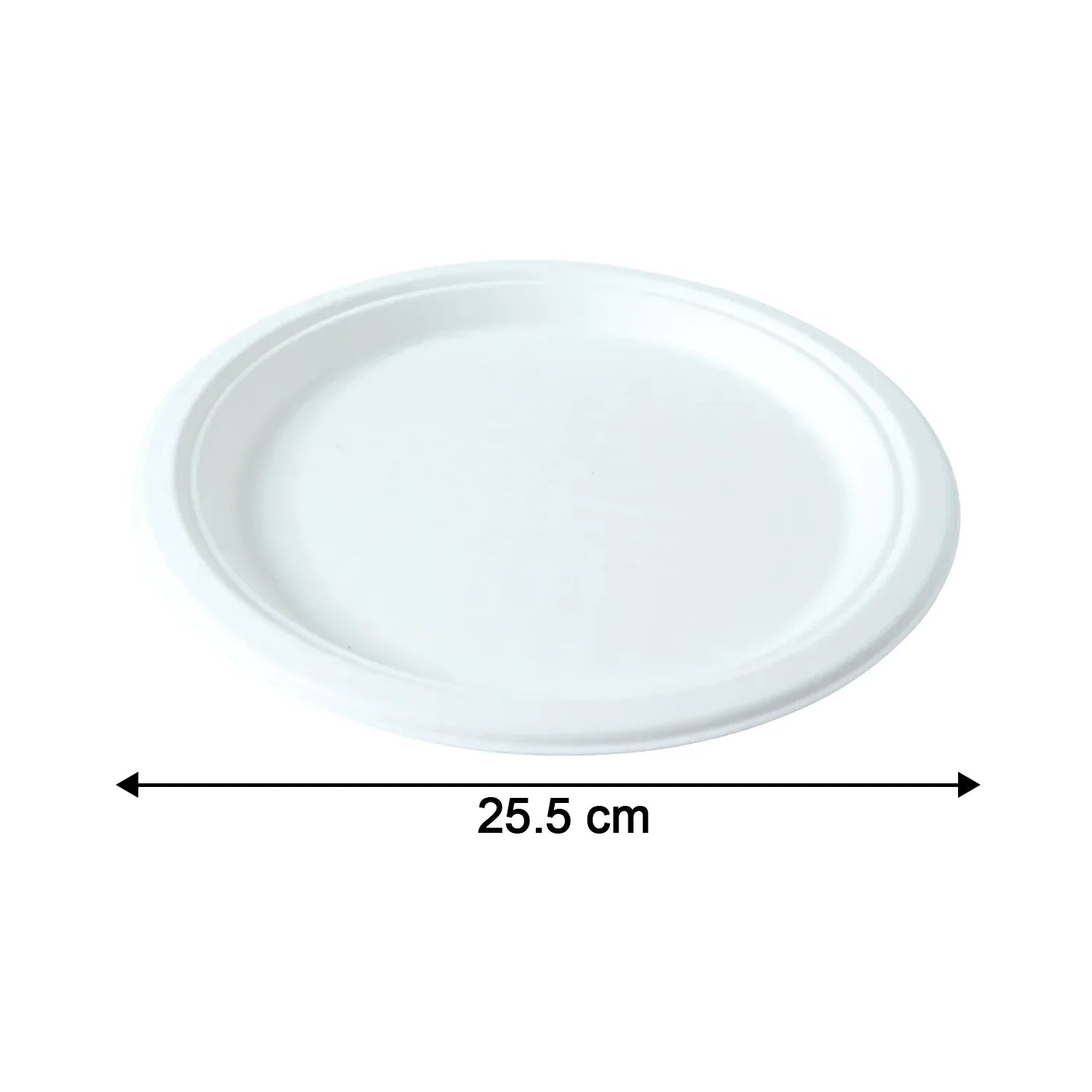 Vegnar Disposable Round Food Serving Plate (10 Pc) - Zidbik