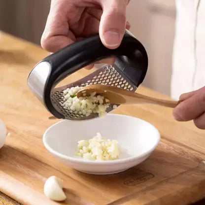 2350 Multipurpose Garlic Presser Squeeze Press Crusher Stainless Steel Kitchen Tools Quick Handy Ginger Garlic Crusher - Zidbik