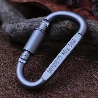 Premium Heavy-duty Metal Carabiner Hook With Screw Lock (1 Pc) - Zidbik