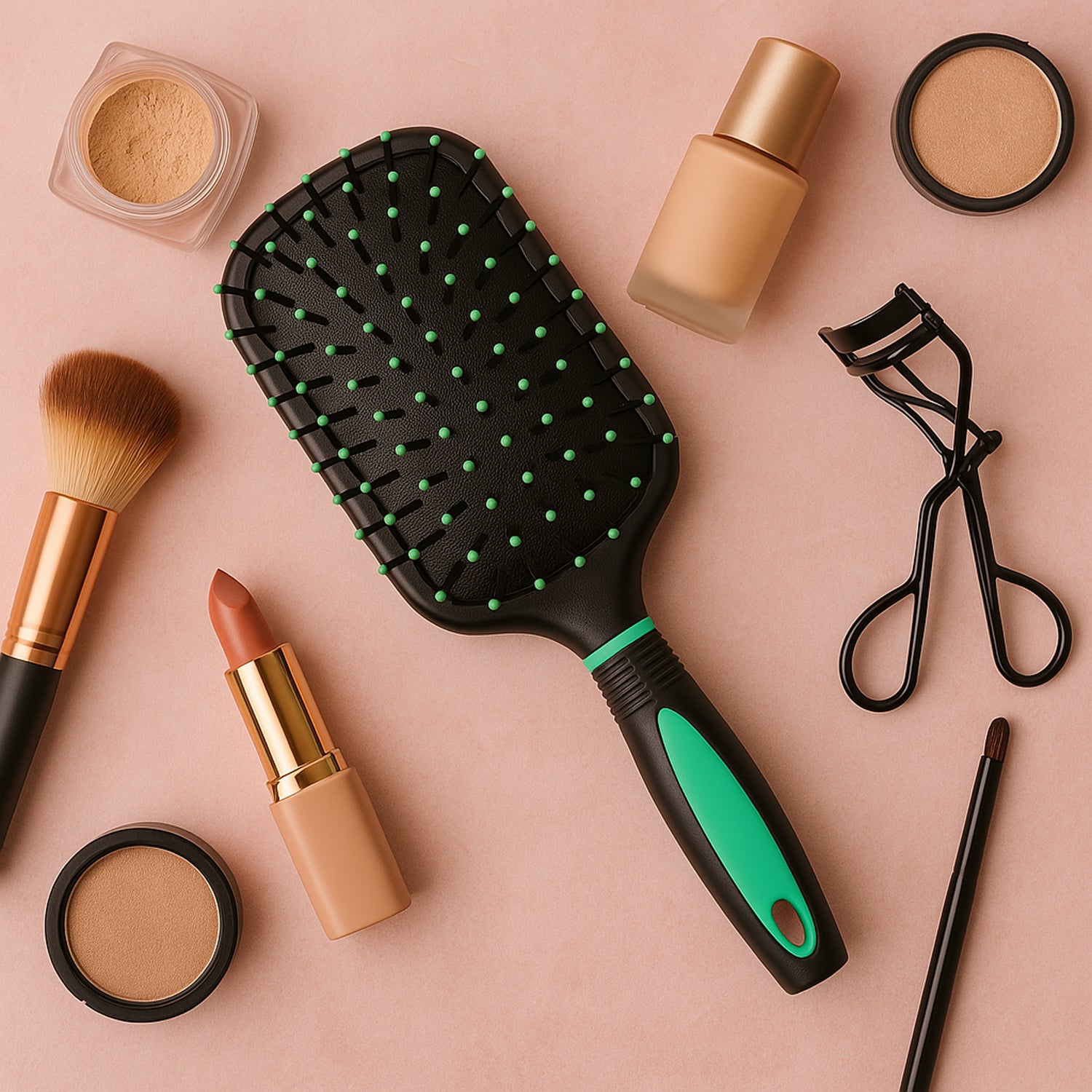 2-in-1 Hair Comb Brush With Mirror - Zidbik