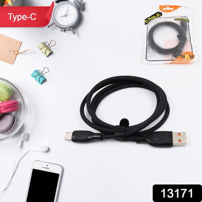 Type C Data Cable Fast Charging Cable (1 Mtr. Approx  1 Pc) - Zidbik