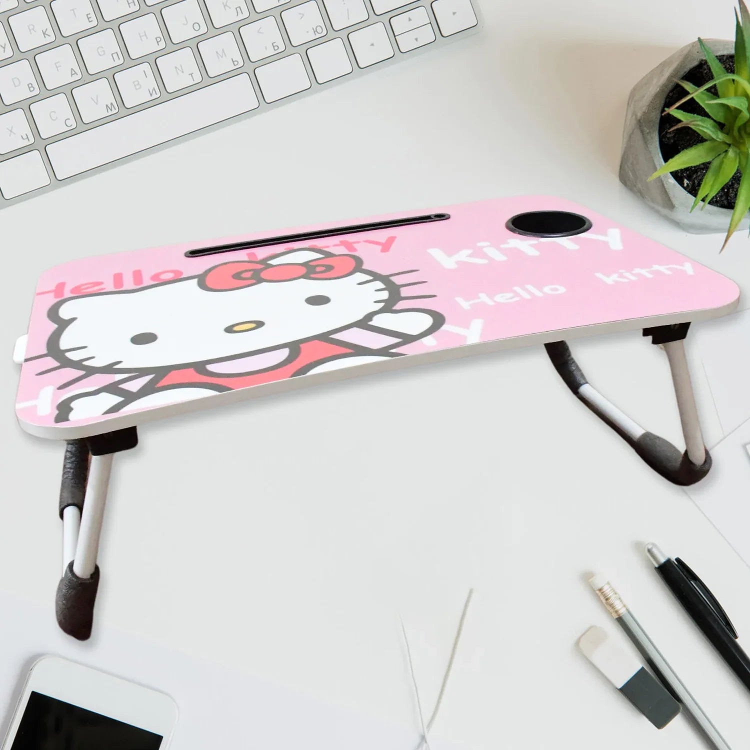 Multipurpose Portable Writing Homework Mix Cartoon Design Printed Table (1 Pc Mix Design 6141 Cm) - Zidbik