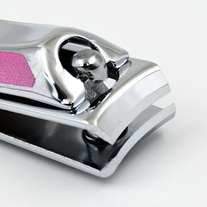 Stainless Steel Folding Portable Large Nail Clippers With Nail File (1 Pc) - Zidbik