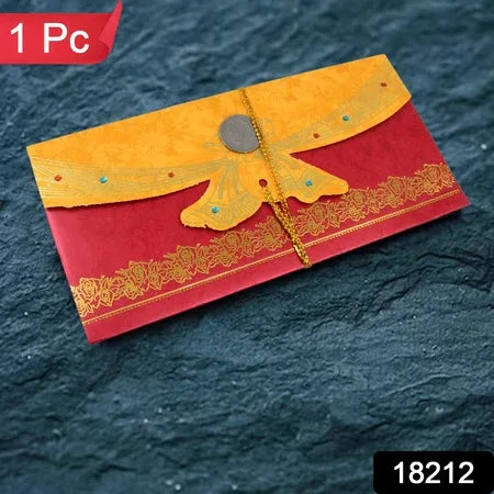Wedding Gift Card Cover (1 Pc Multicolour) - Zidbik